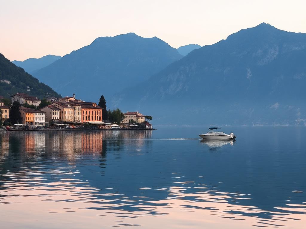 Como — Van slaapwagen naar bootsteiger