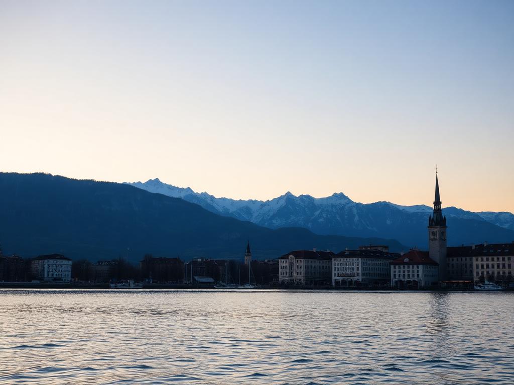 Zürich — Wakker worden aan de rand van de Alpen
